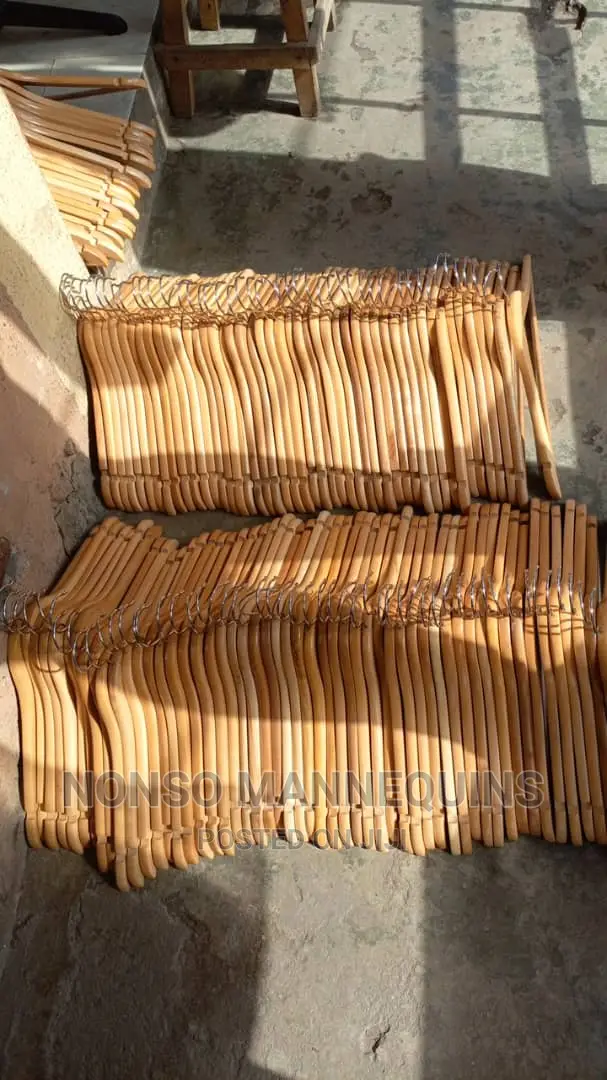 Neat Glossy Body Imported Wooden Clothes Hangers
