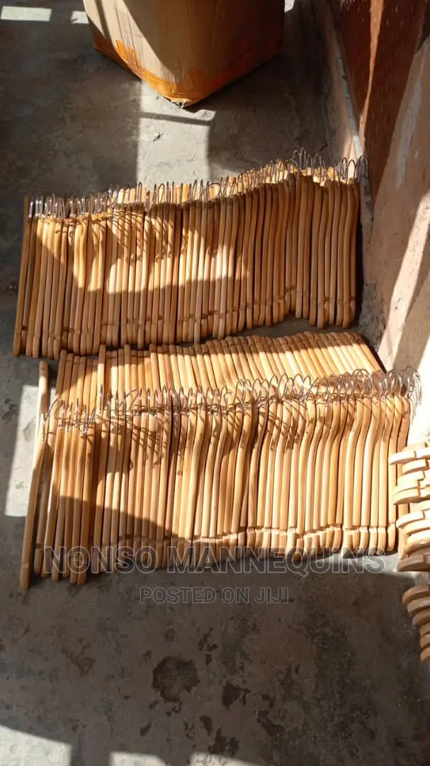 Neat Glossy Body Imported Wooden Clothes Hangers