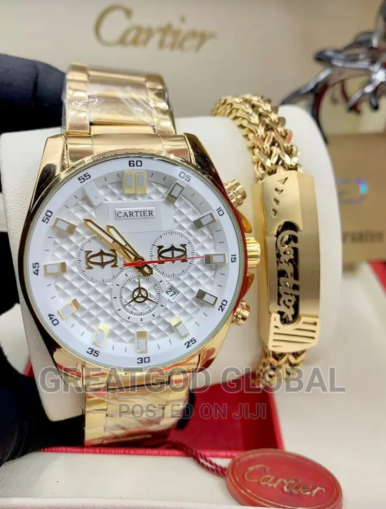 Cartier Wristwatch and Bracelet Together