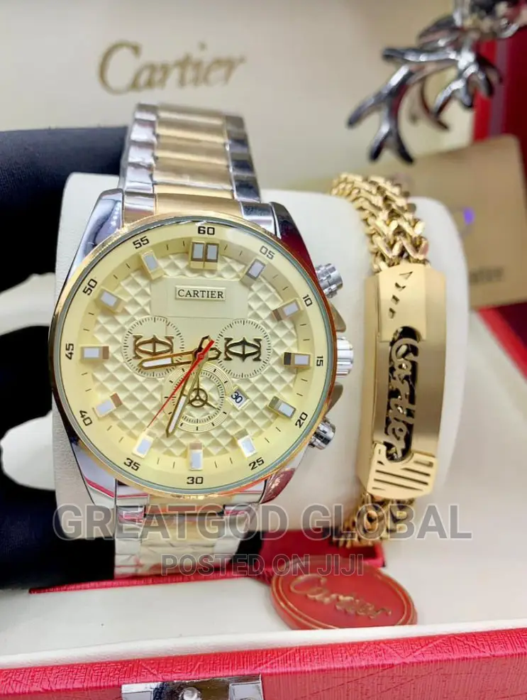 Cartier Wristwatch and Bracelet Together