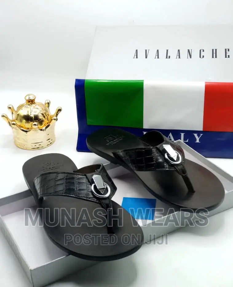 Italian Leather AVL Leather Slipers