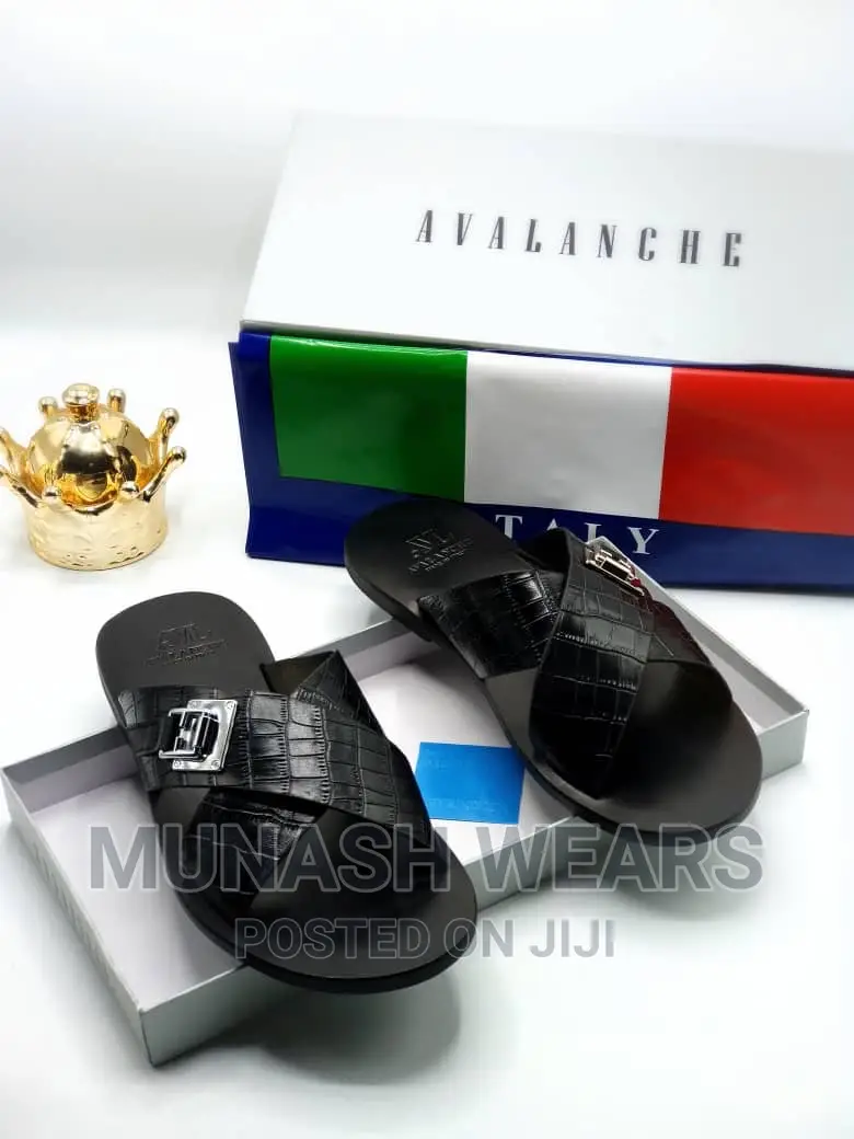 Italian Leather AVL Leather Slipers