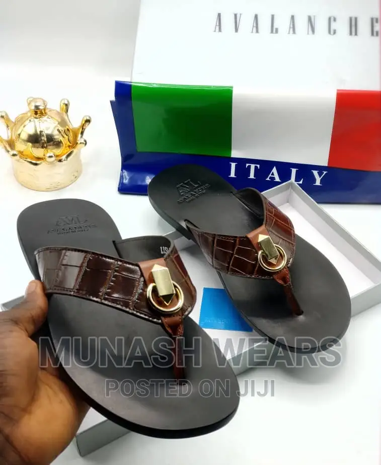 Italian Leather AVL Leather Slipers