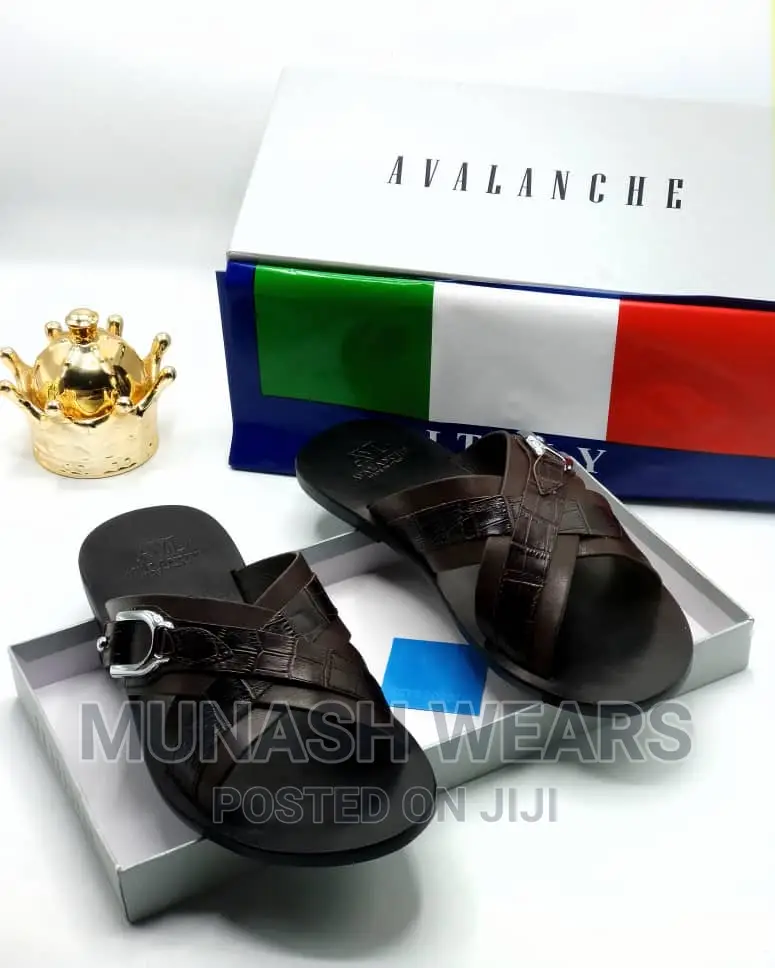 Italian Leather AVL Leather Slipers