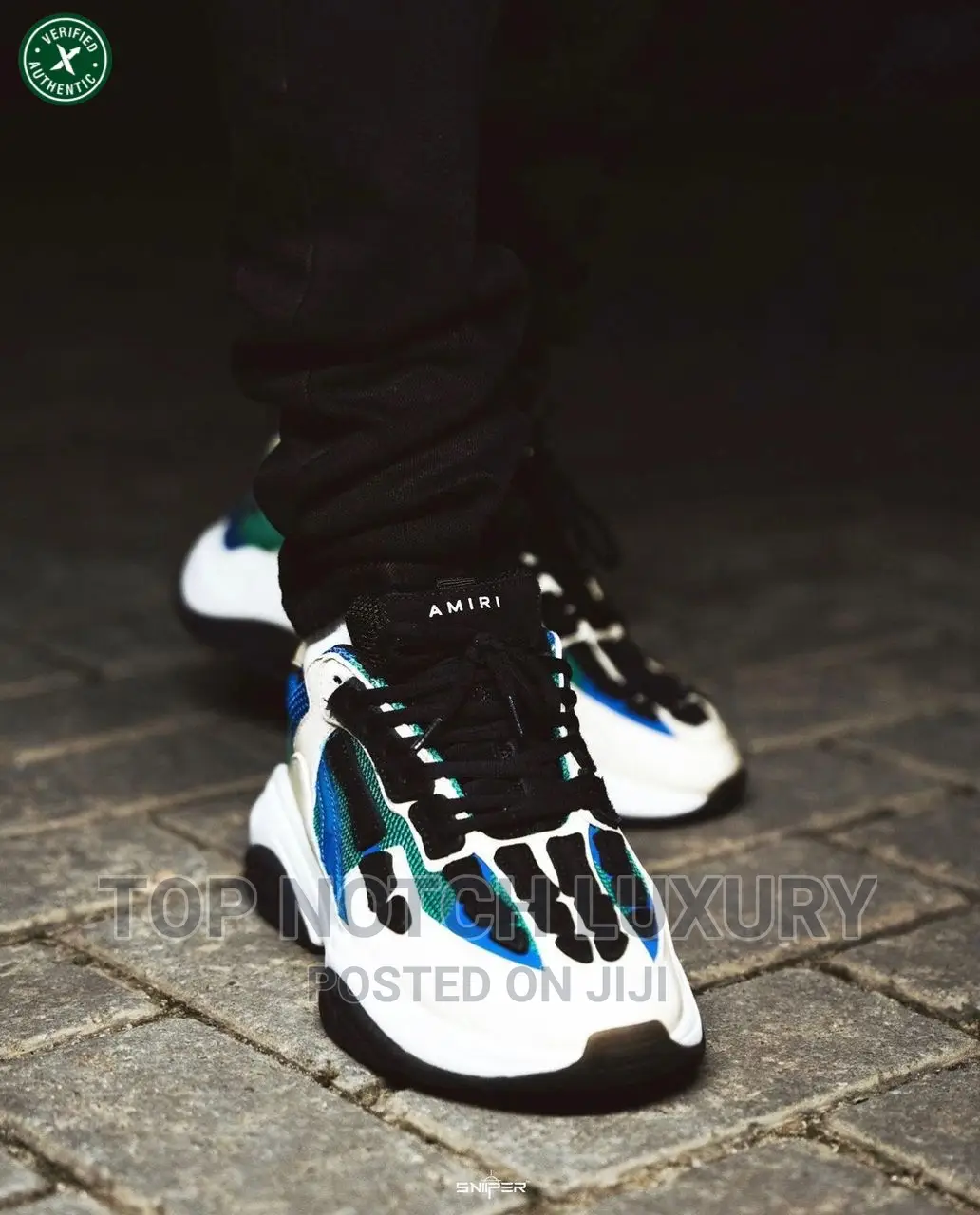 *Amiri Bone Runner Low Top Sneakers