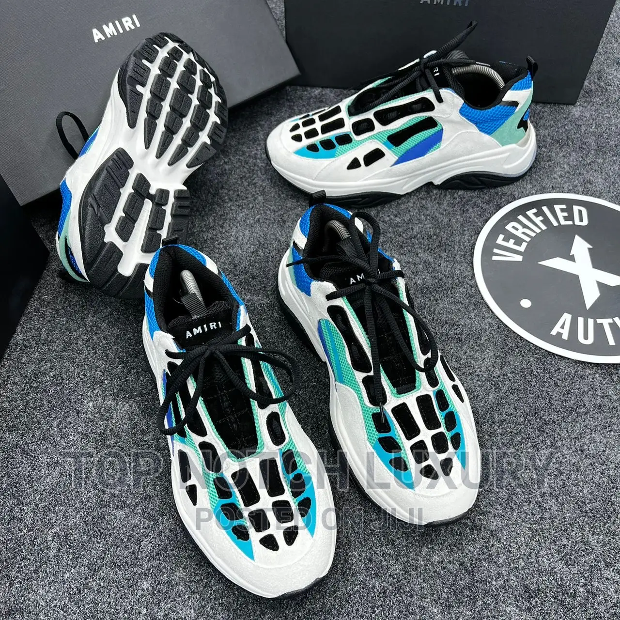 *Amiri Bone Runner Low Top Sneakers
