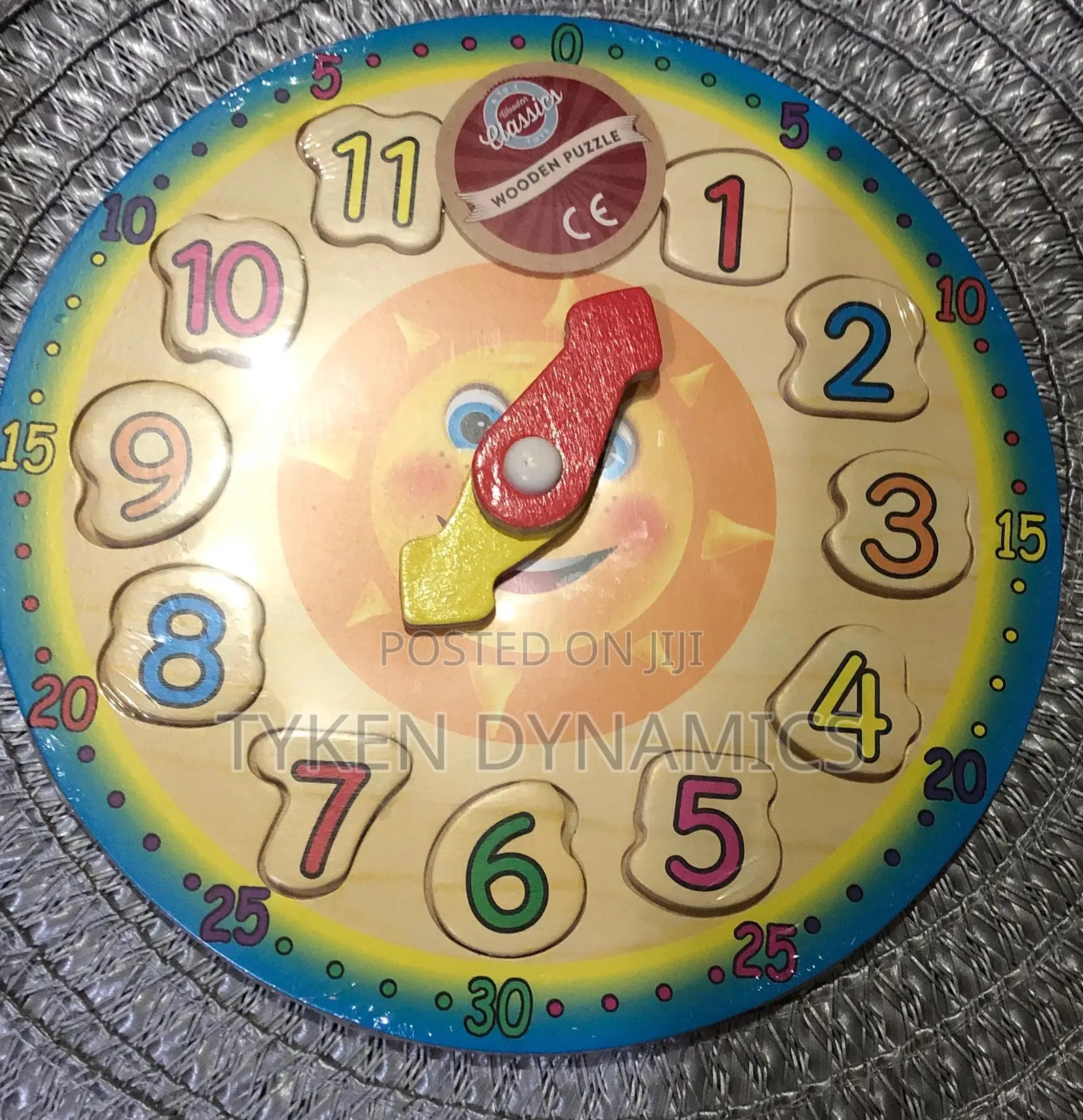 Montessori Teaching Material - Wooden Clock