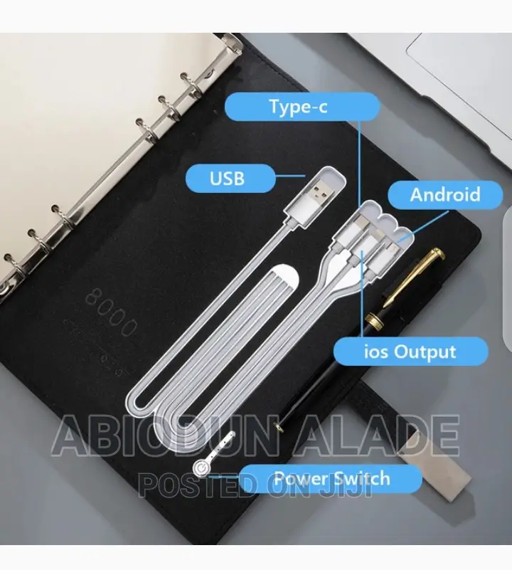 Conference Folder Power Bank Notepad With Usb Flash Drive