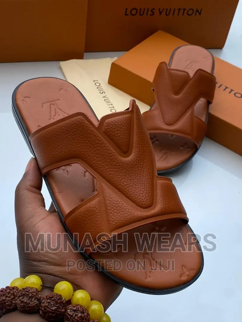Louis Vuitton Leather Slipers