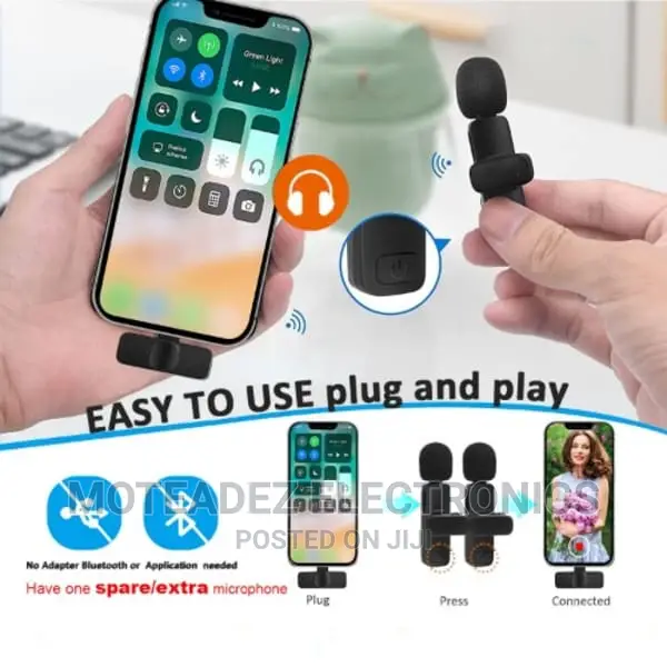 Lavalier 2 in 1 Wireless Pocket Microphones (iPhone IOS)