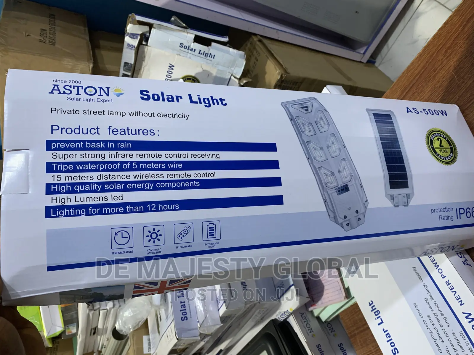 Aston 500watt Solar Street Light