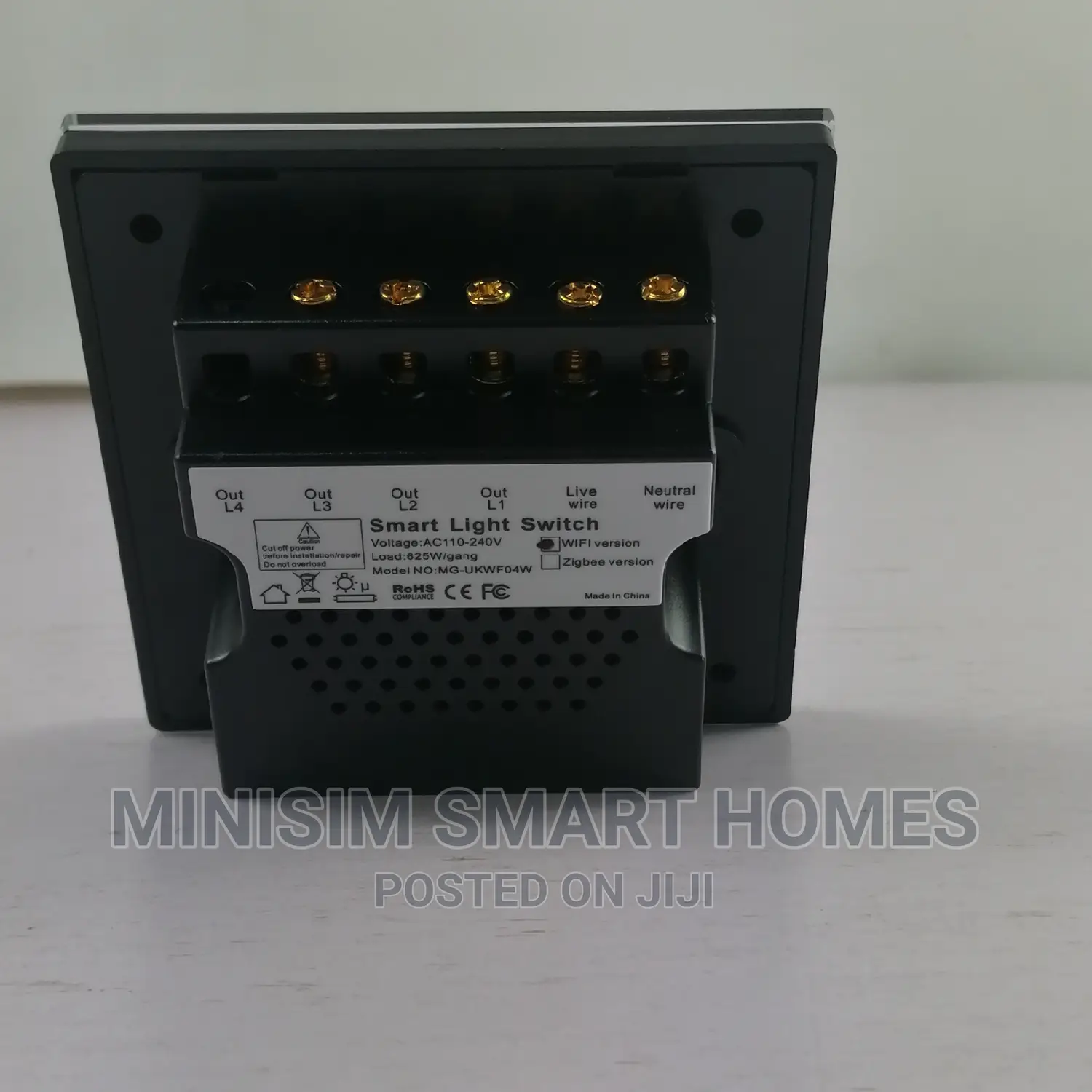 3 Gang Smart Wi-fi Switch - Luxury Crystal Glass Panel