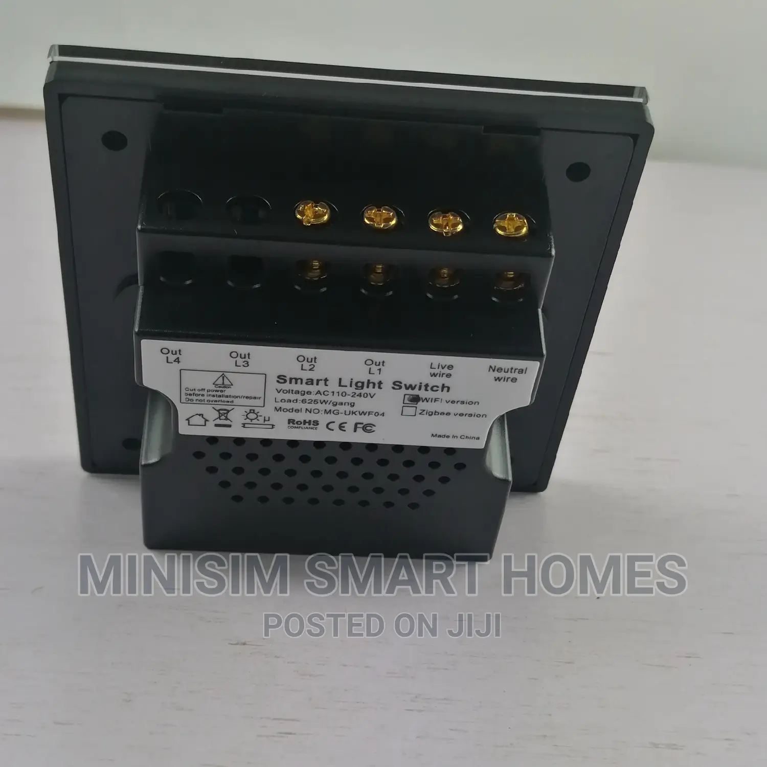 2 Gang Smart Wi-fi Switch - Luxury Crystal Glass Panel