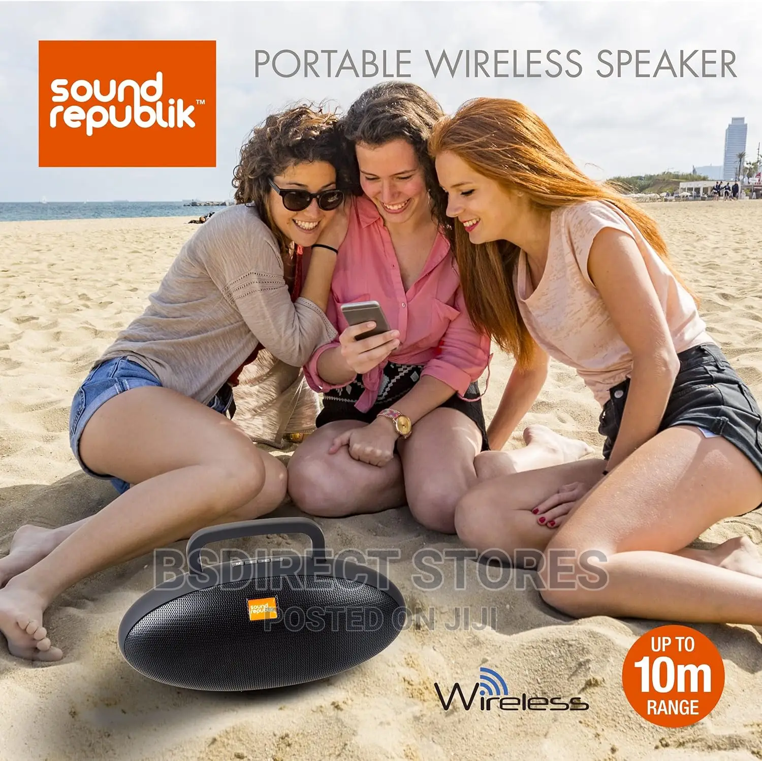 Sound Republik Wireless Pill Shaped Bluetooth Speaker Black