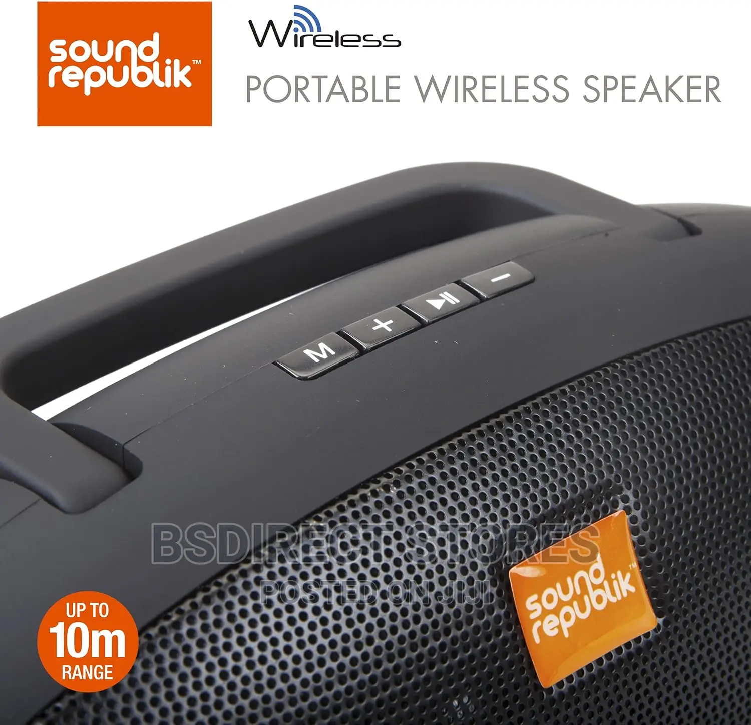 Sound Republik Wireless Pill Shaped Bluetooth Speaker Black