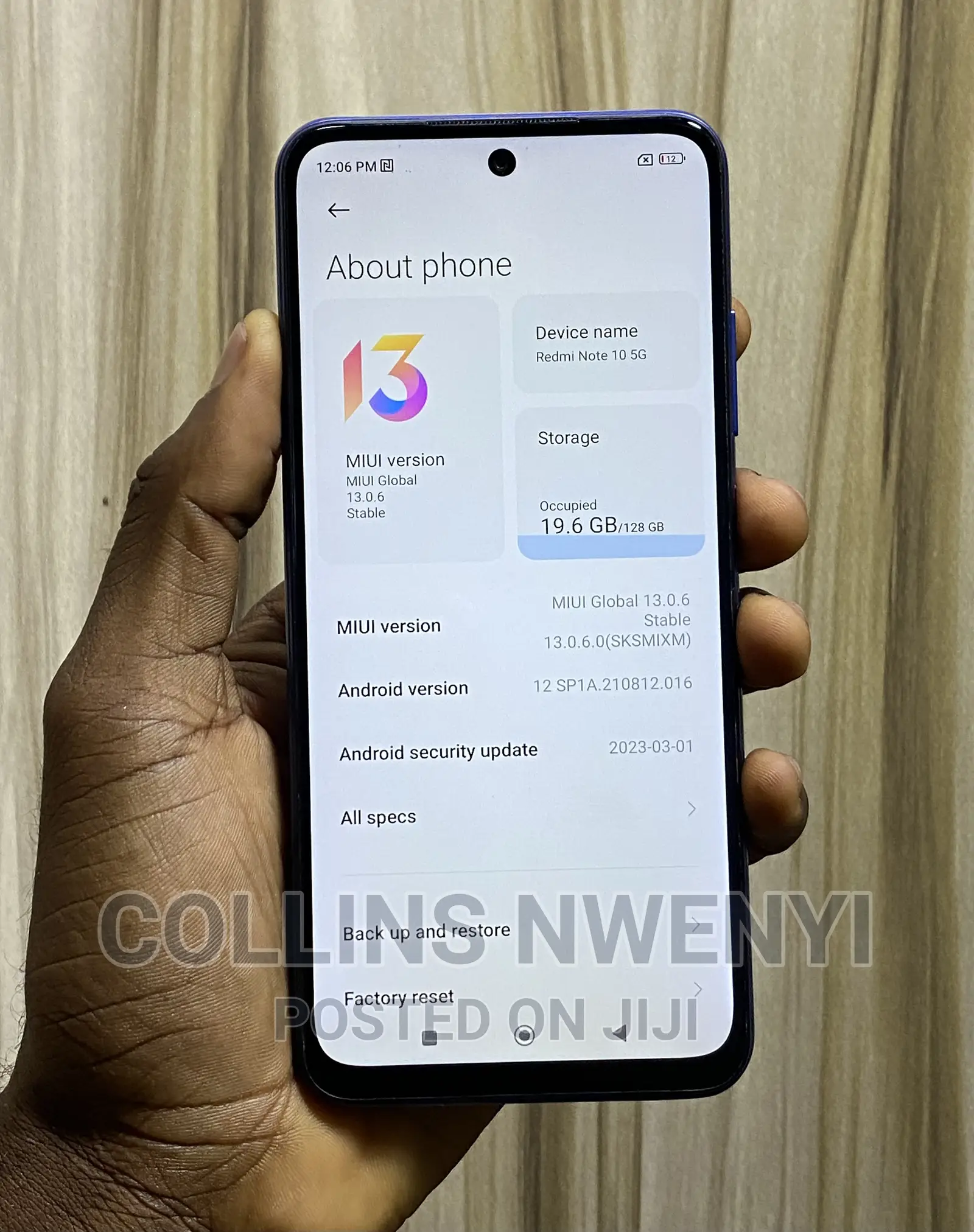 Xiaomi Redmi Note 10 5G 128 GB Blue