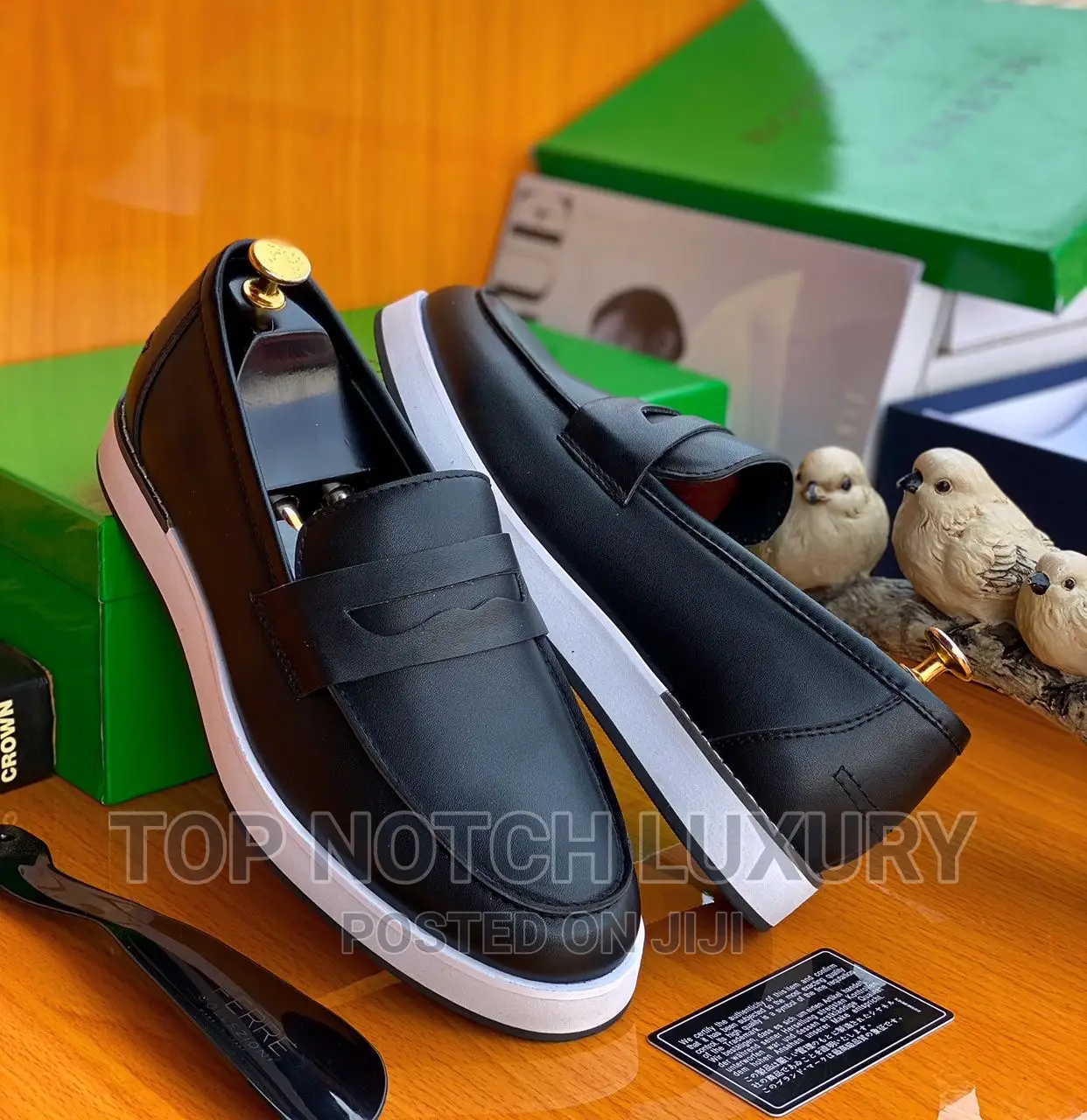 High Quality Leather Luxury Bottega Mens Flat Shoe
