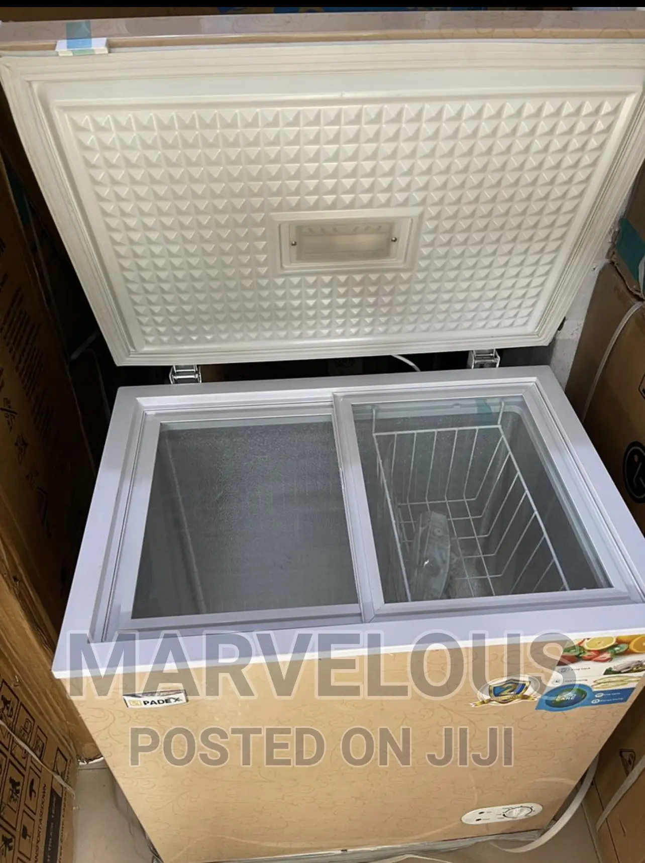 Padex 250liters Chest Freezer Full Copper Engine With Fan