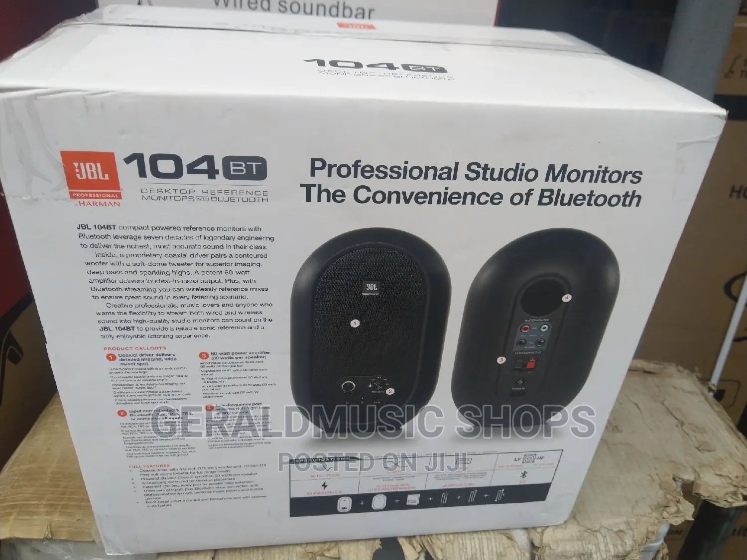JBL 104 Bt Desktop Studio Monitor