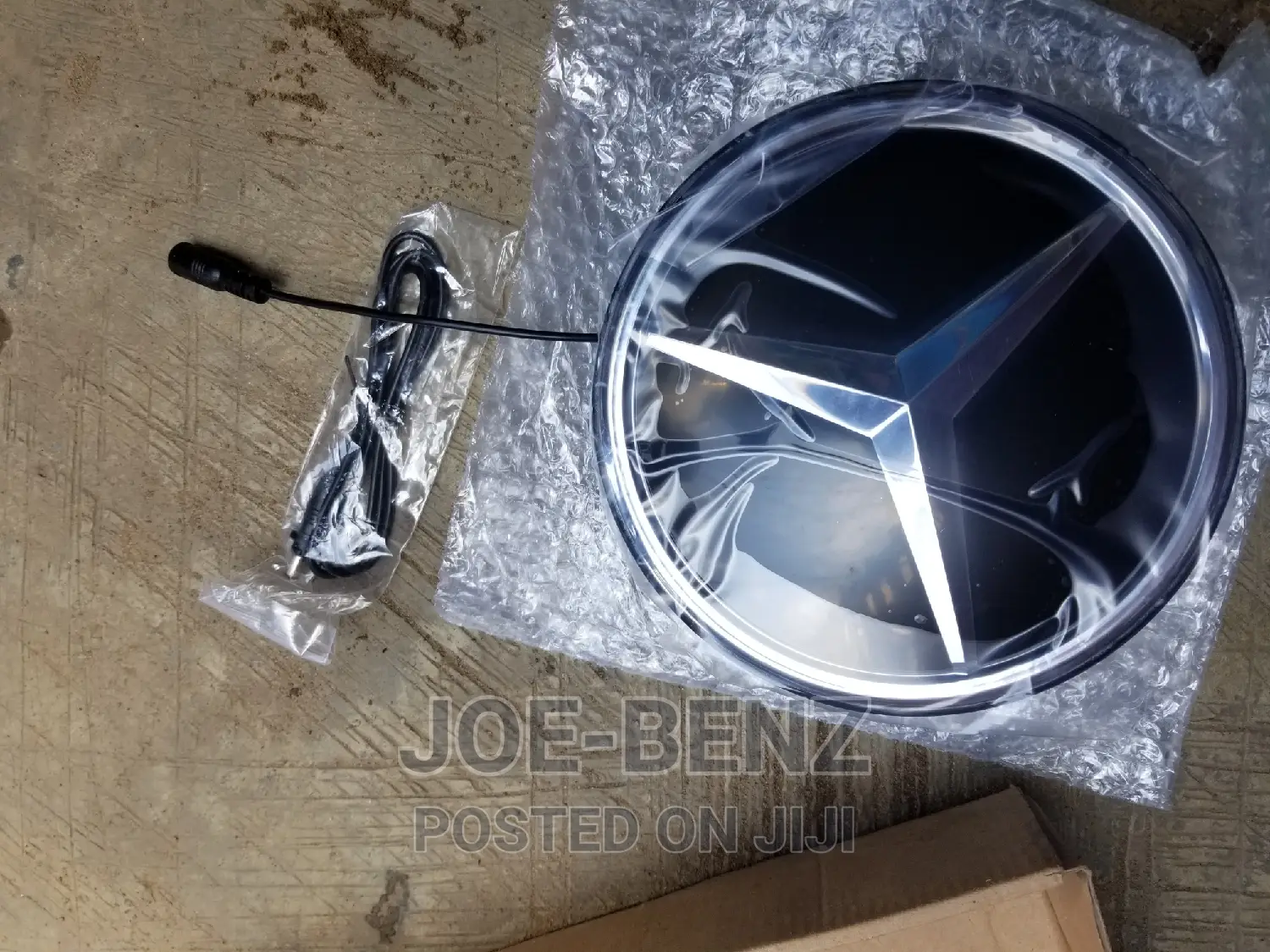 Full Glass Mercedes Benz Front Grill Light Logo