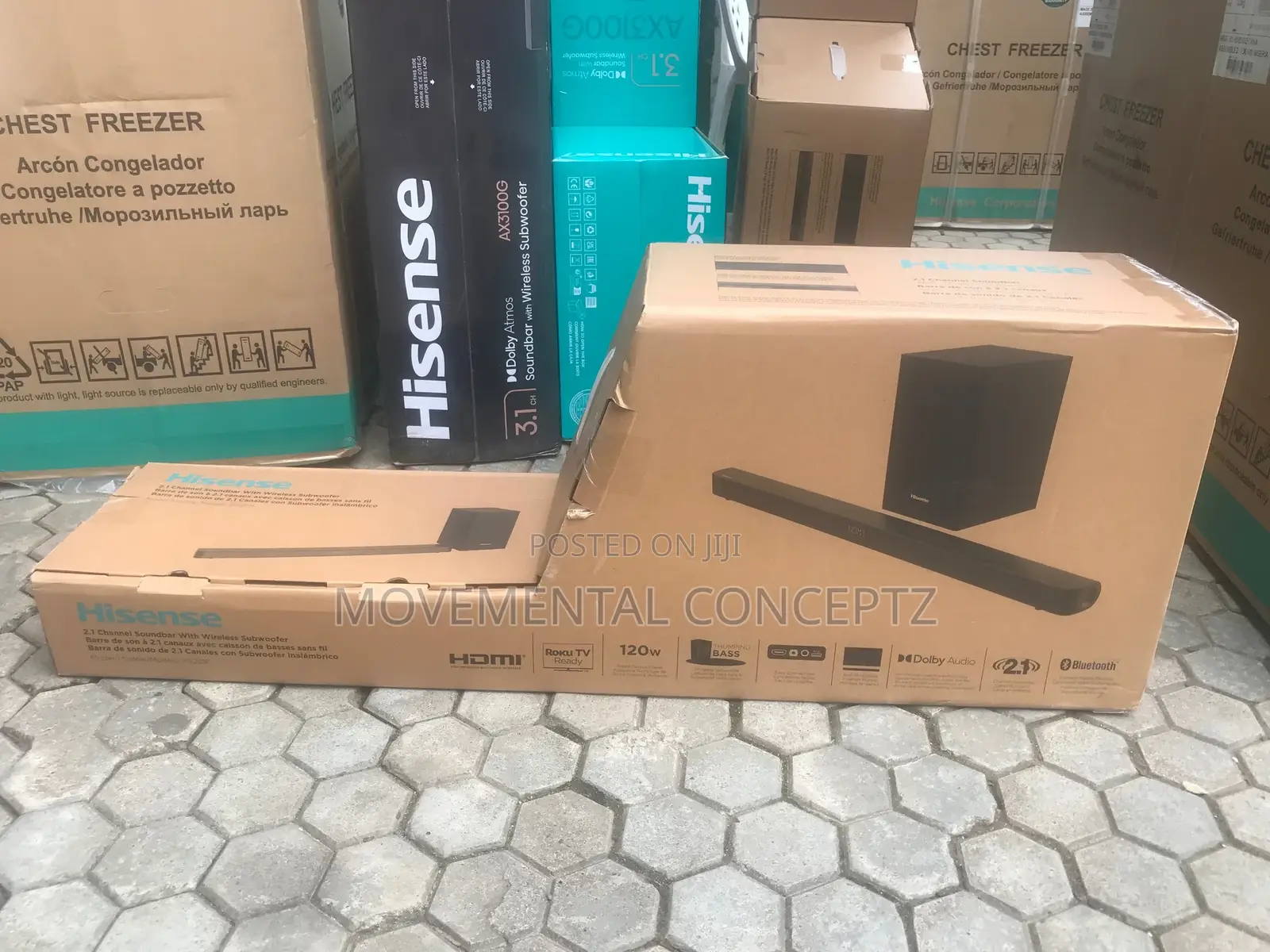 Hisense 2.1 Channel Soundbar With Wireless Subwoofer