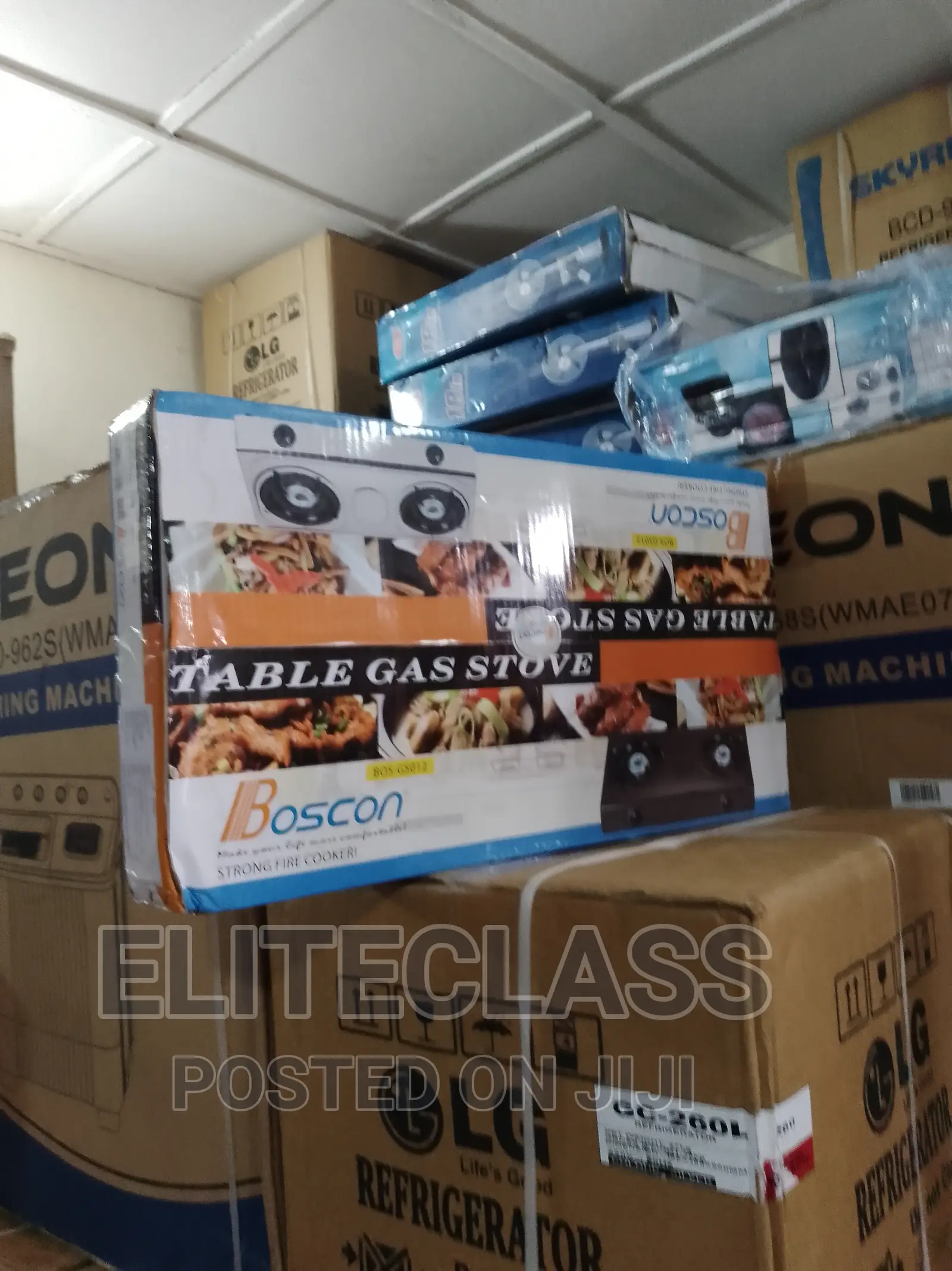 Brand New 2 Burner Boscon Table Top Gas Cooker ''Bos-Gs012s