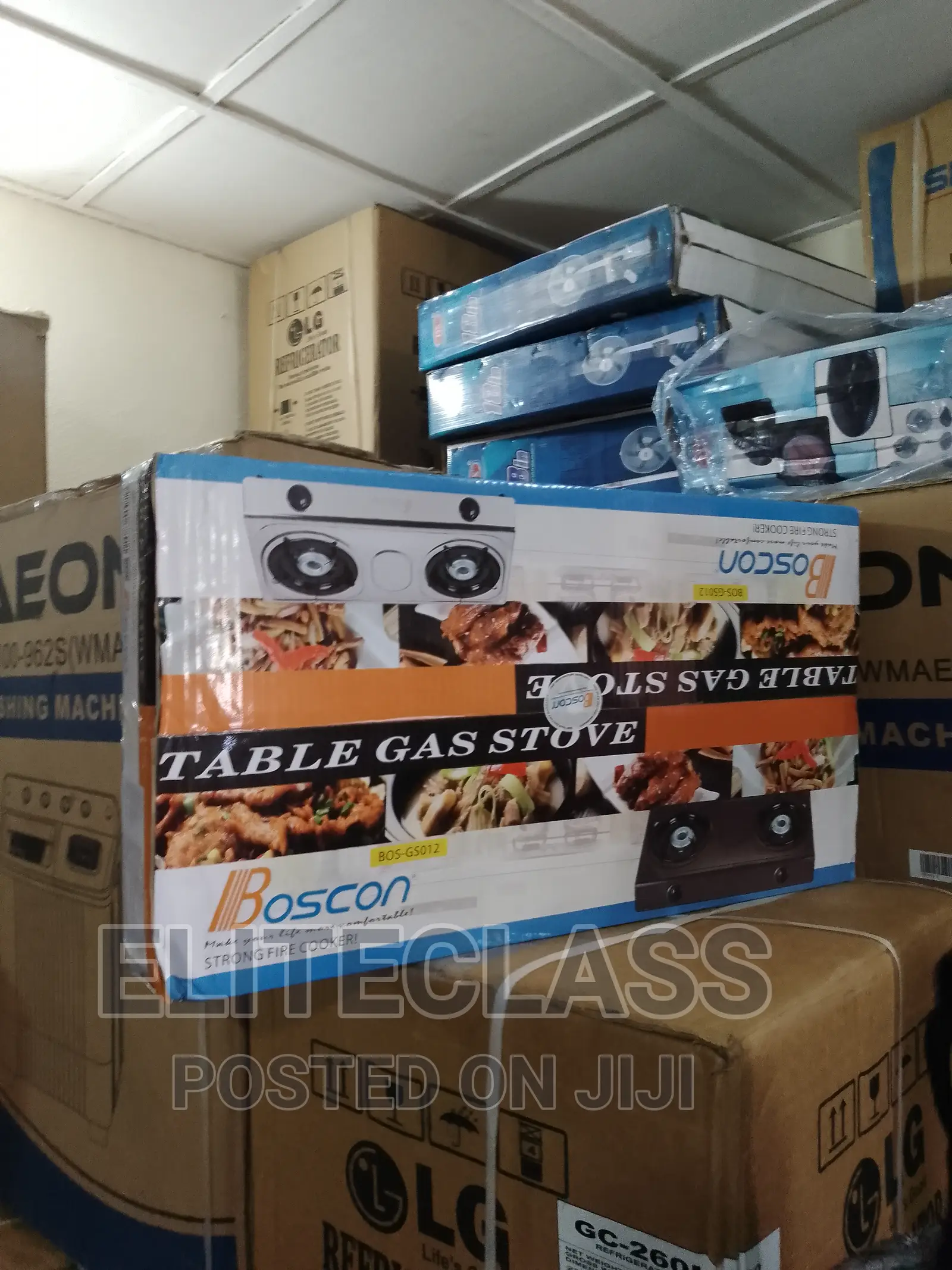 Brand-New Two Burner Boscon Table Top Gas Cooker(Bos-Gs012s)