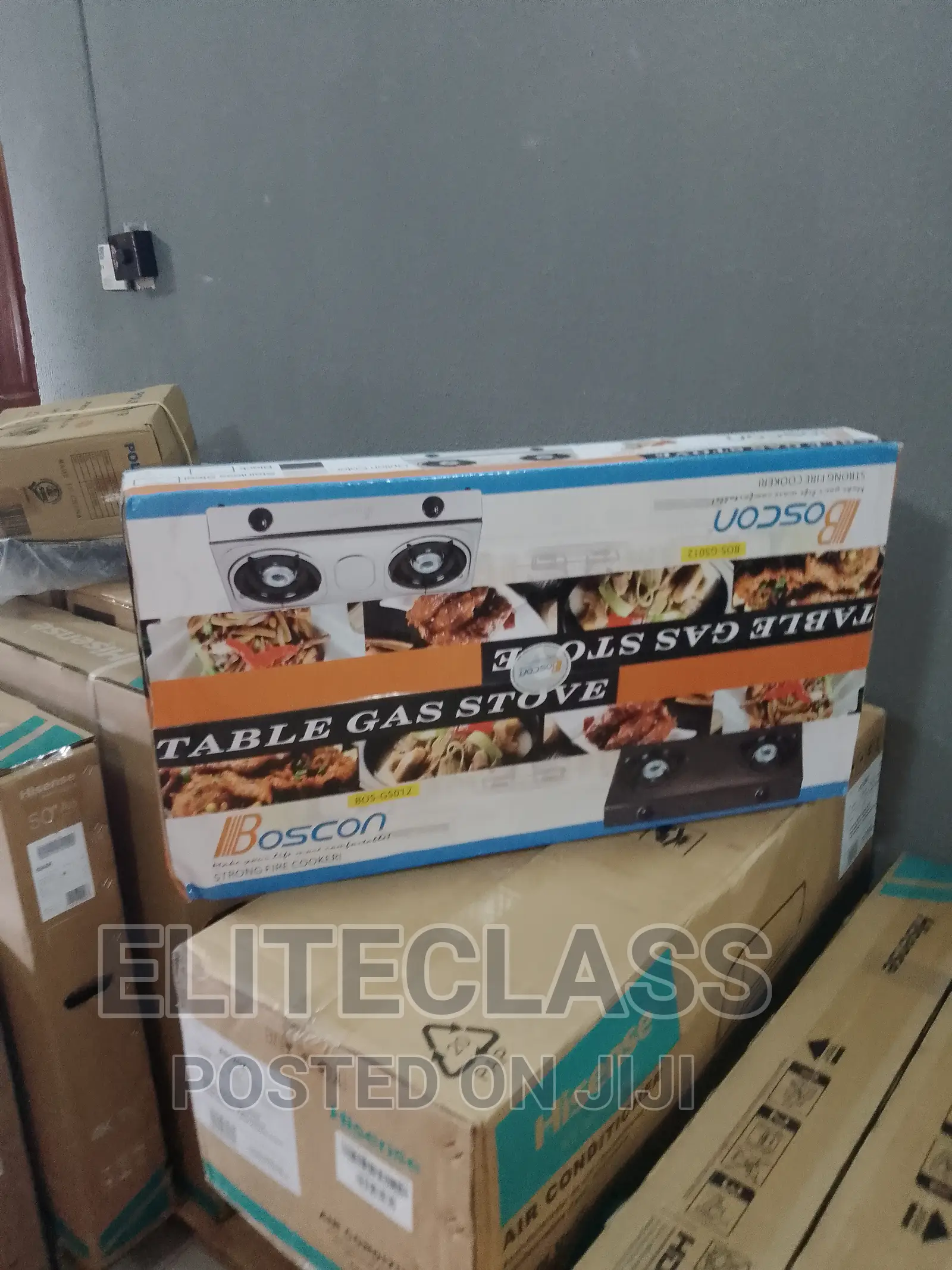 Brand-New Two Burner Boscon Table Top Gas Cooker(Bos-Gs012s)