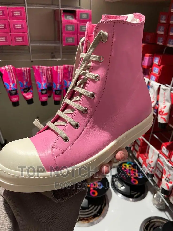 ORIGINAL Rick Owen’S DRKSHDW Pink MEN WOMEN Hi