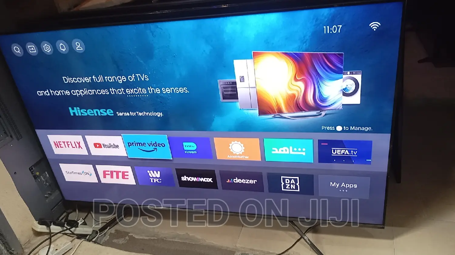 Uk Used 65 Inches Hisense Frameless Smart Tv