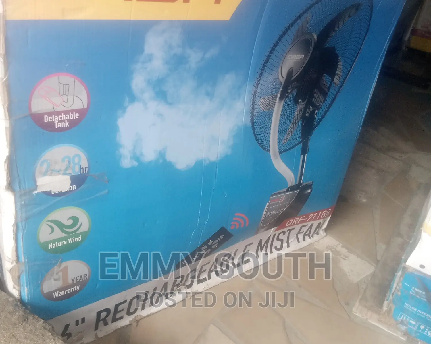 Gasa Rechargeable Fan 18" With Water Cooling