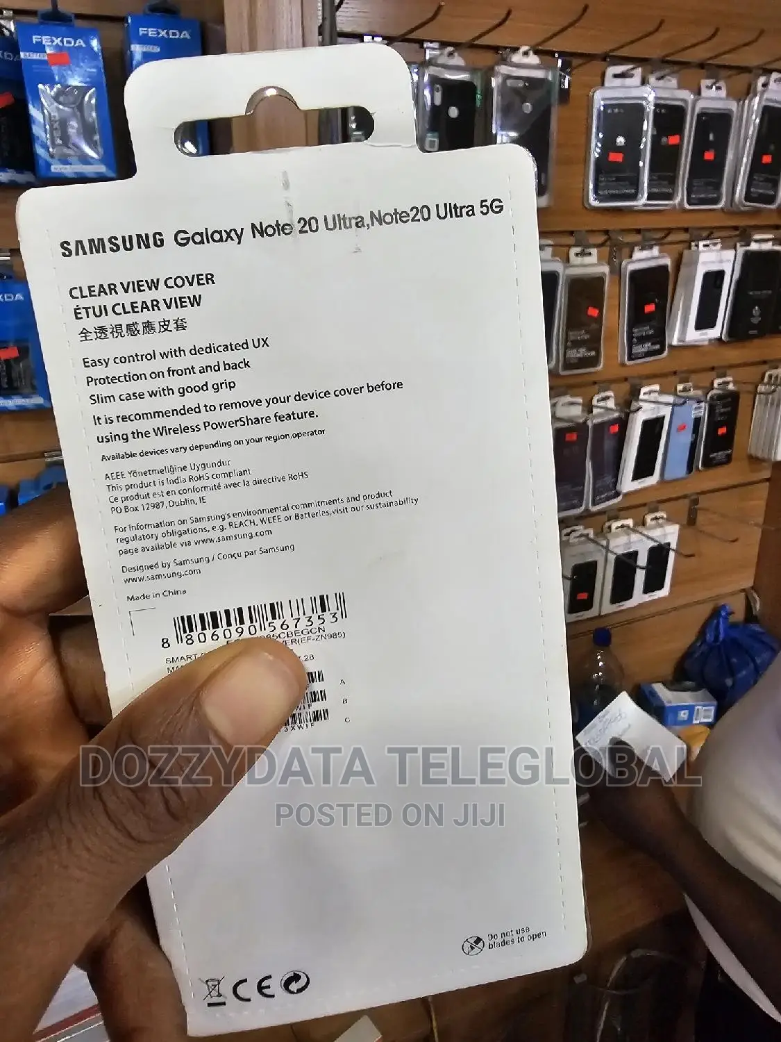 Smart Clear View Cover for Galaxy Note 20 Ultra - Black