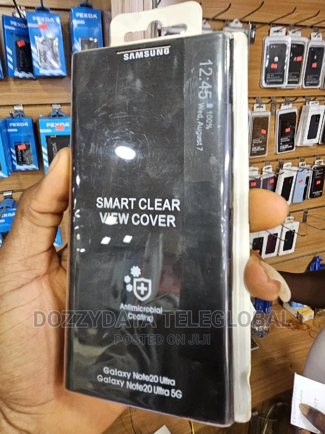 Smart Clear View Cover for Galaxy Note 20 Ultra - Black