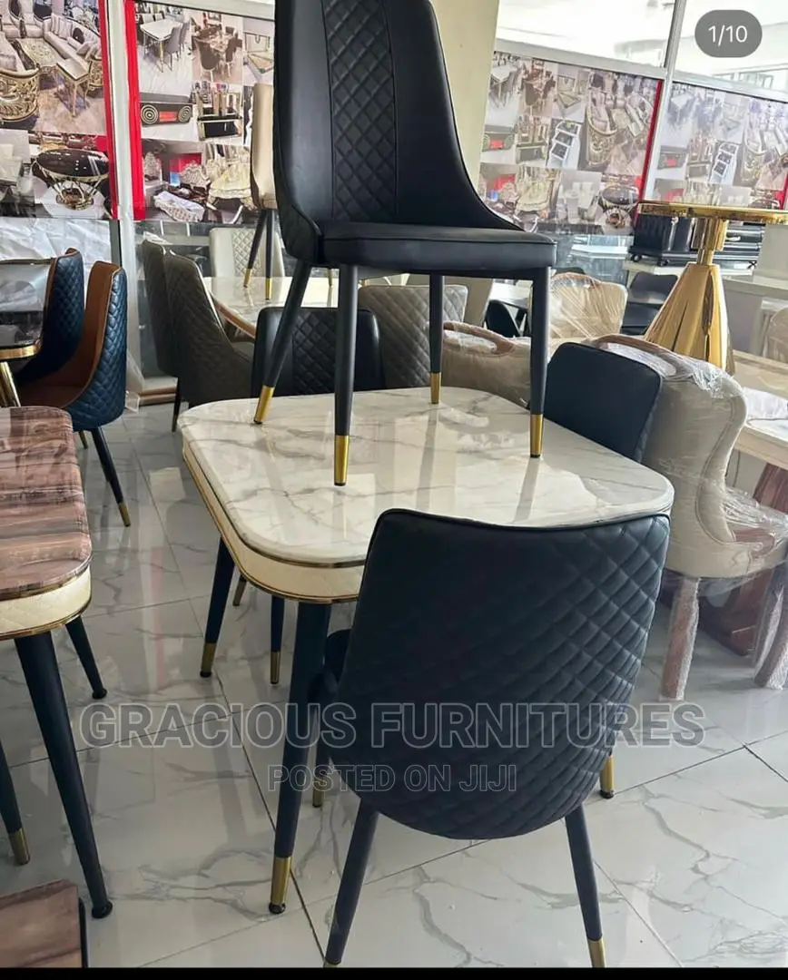 Modern Marble Dinner Table by 4