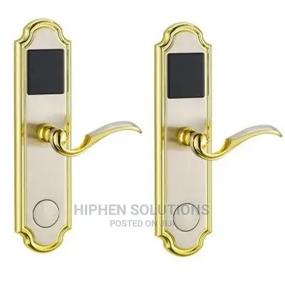 Door Lock With RFID Card Access Control - Golden Edge - 3 Sets