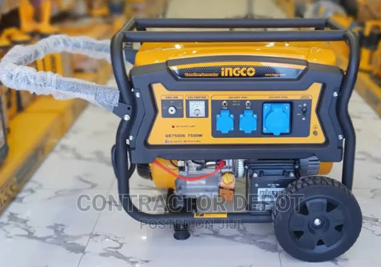INGCO Gasoline Generator – GE75006 7.5kva Copper Engine AVR