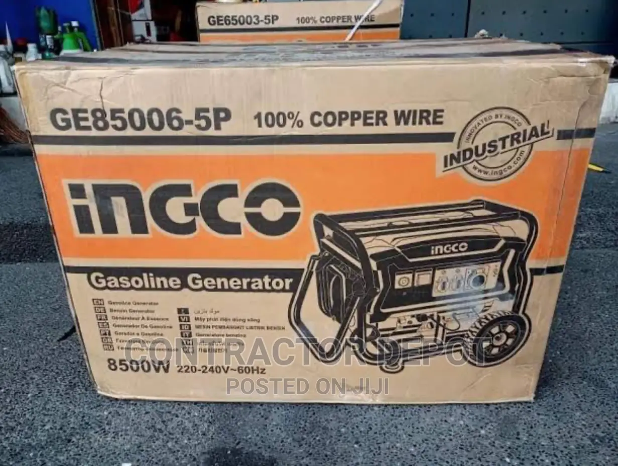 INGCO Gasoline Generator – GE75006 7.5kva Copper Engine AVR