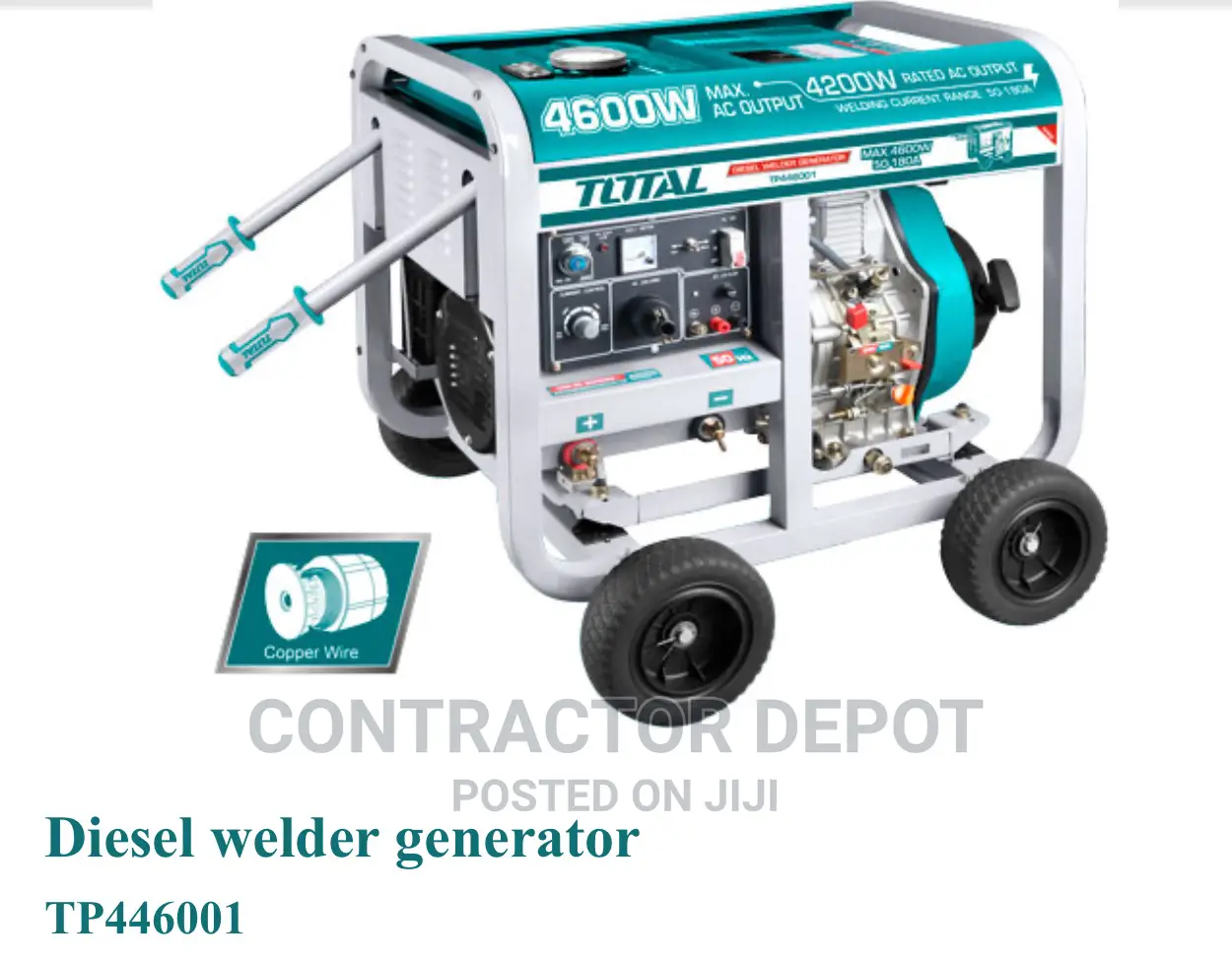Total DIESEL Generator and Welder 4600W / 50-180a (Tp446001)