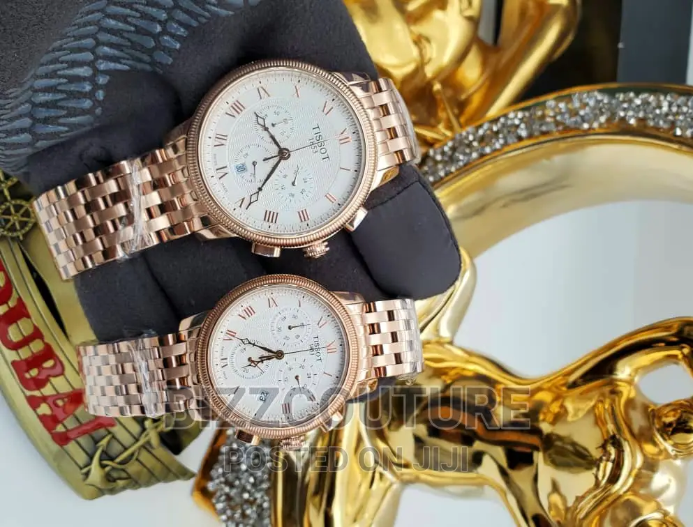 Original TISSOT Gold Chain Couples Watch Available in Store