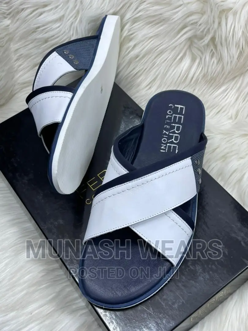 Italian Ferre Leather Slipers