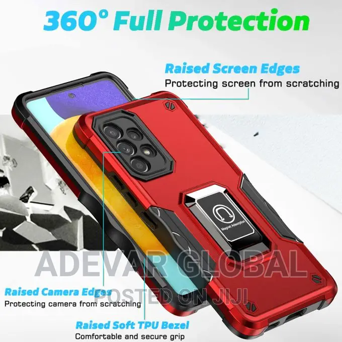 Samsung Galaxy A53 5G Case Metal Ring Magnetic Kickstand