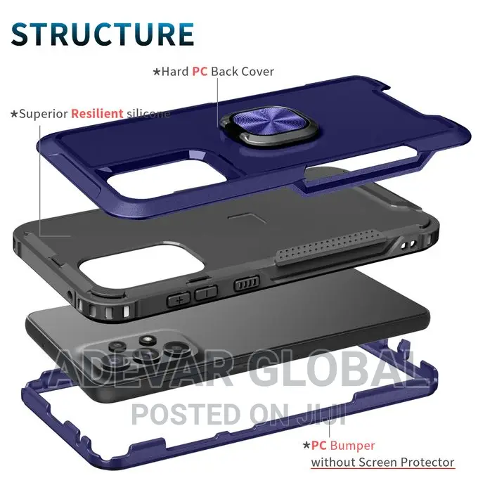 Samsung A73 5G Case Pouch Ring Holder Stand Case Hybrid