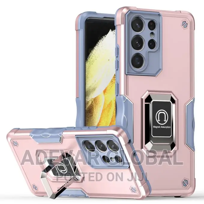 Galaxy S21 Ultra 5G Case Pouch Metal Ring Magnetic Kickstand