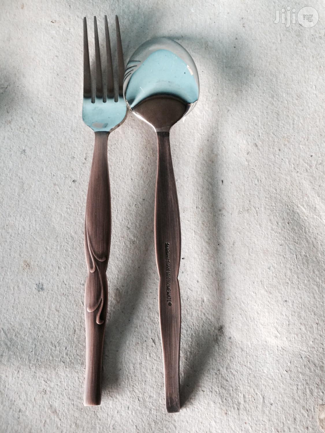 Bronze/Stainless Steel Cutlery Set 24pcs 18/10