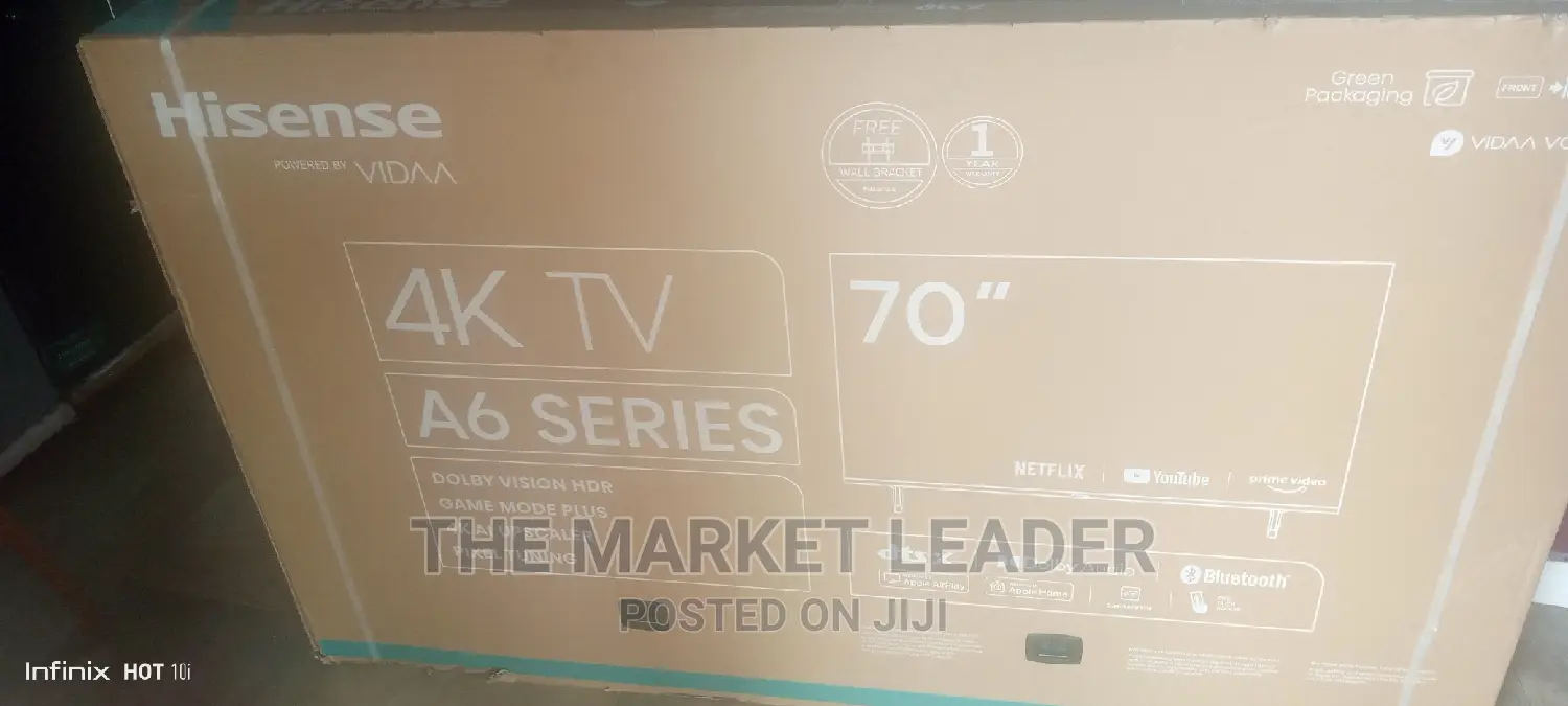 Hisense 70” A6k Smart Tv