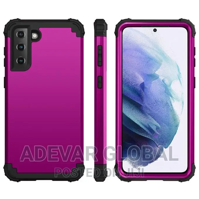 Galaxy S21 FE 5G Case Hybrid Hard Rugged 3in1 Pouch Soft Tpu
