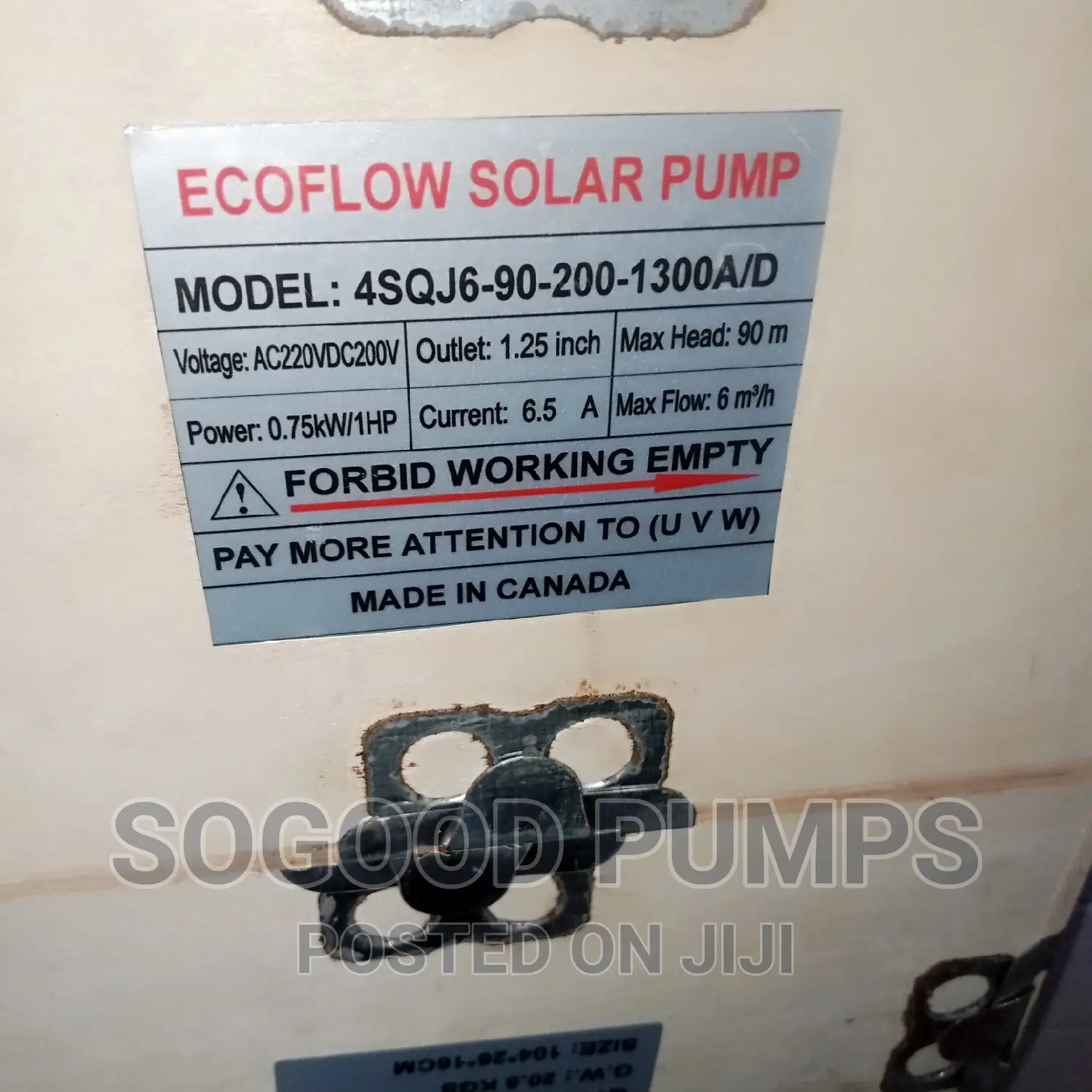 Ecoflow Electric/Solar Submersible Pump
