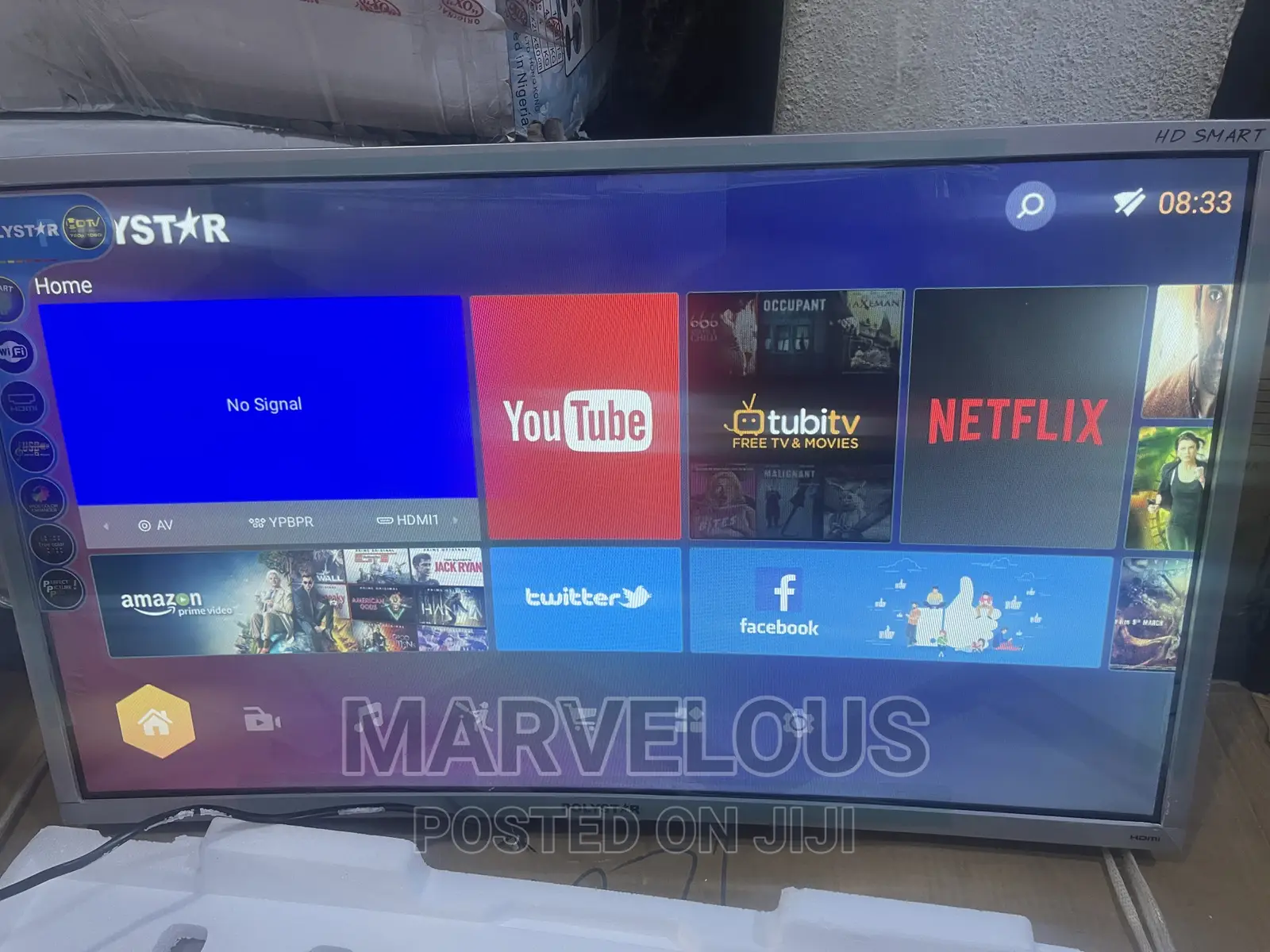 Polystar 32inch Smart Curved TV With 2years Warranty
