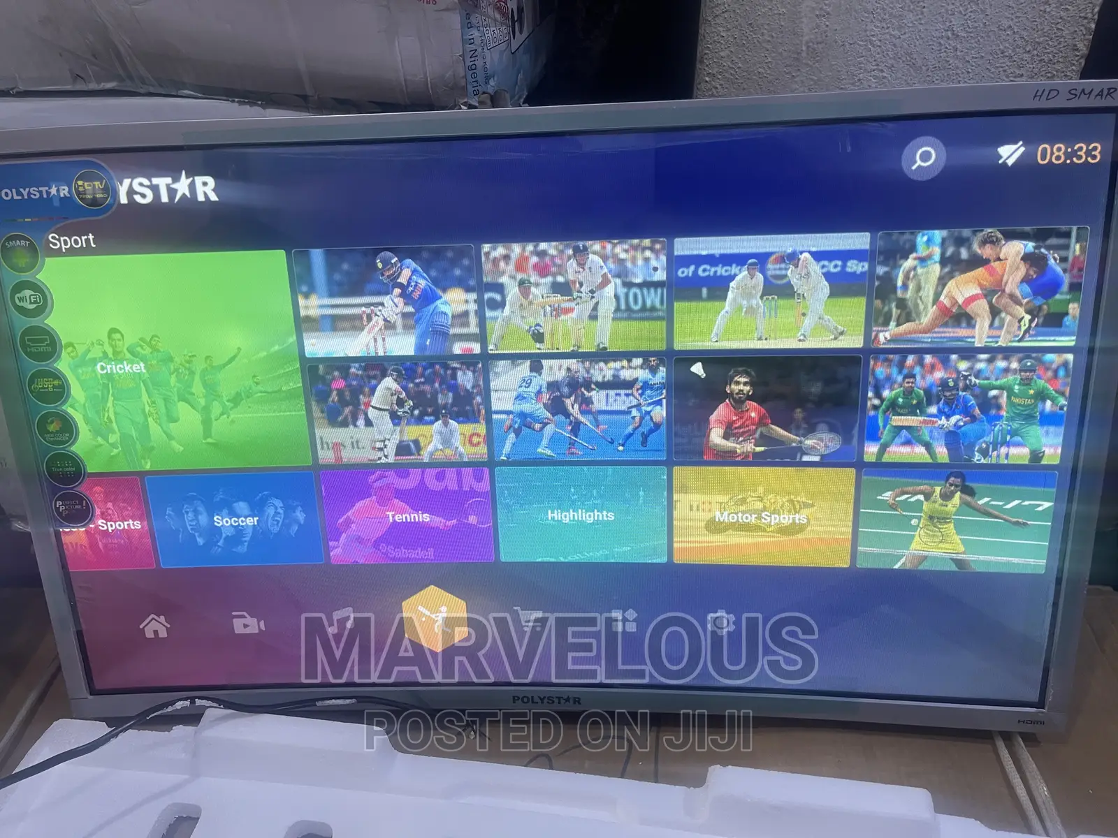 Polystar 32inch Smart Curved TV With 2years Warranty