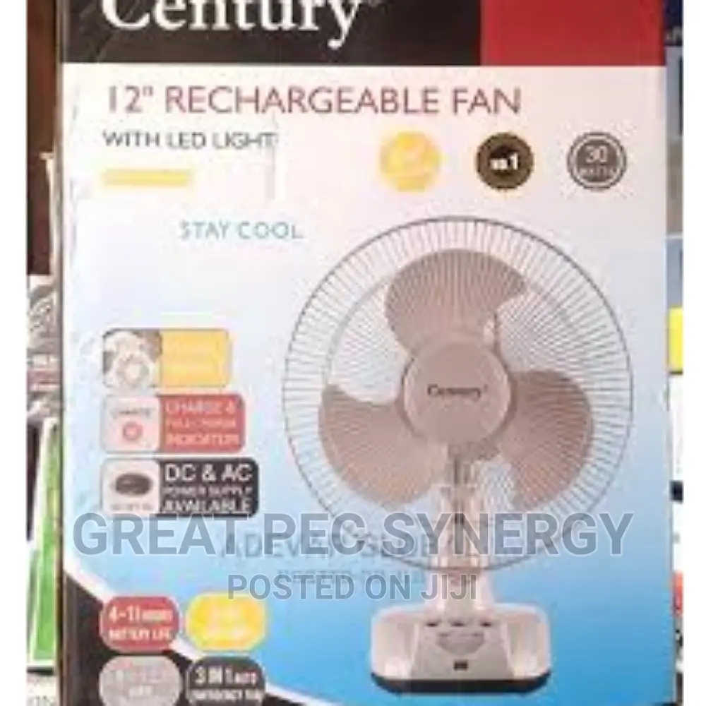 12 Inches Century Rechargeable Fan